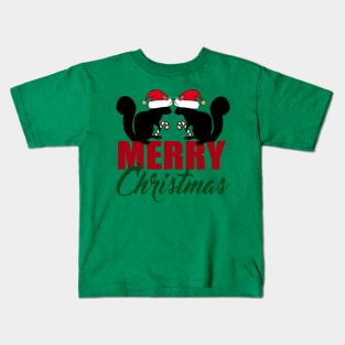 Merry Christmas Squirrels Kids T-Shirt